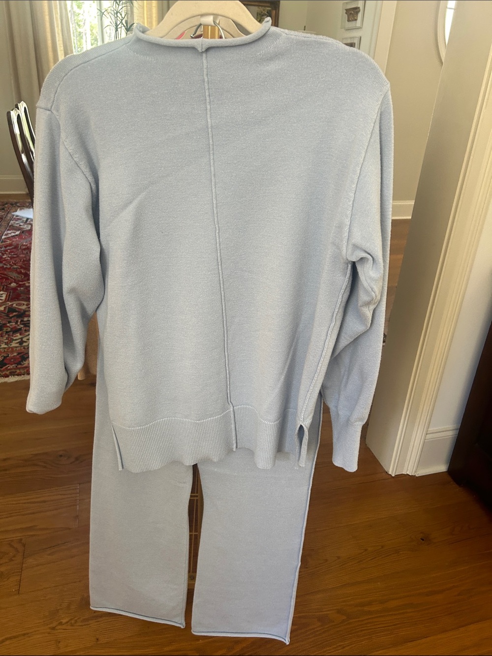 Light Blue women’s  Knit Sweater Set